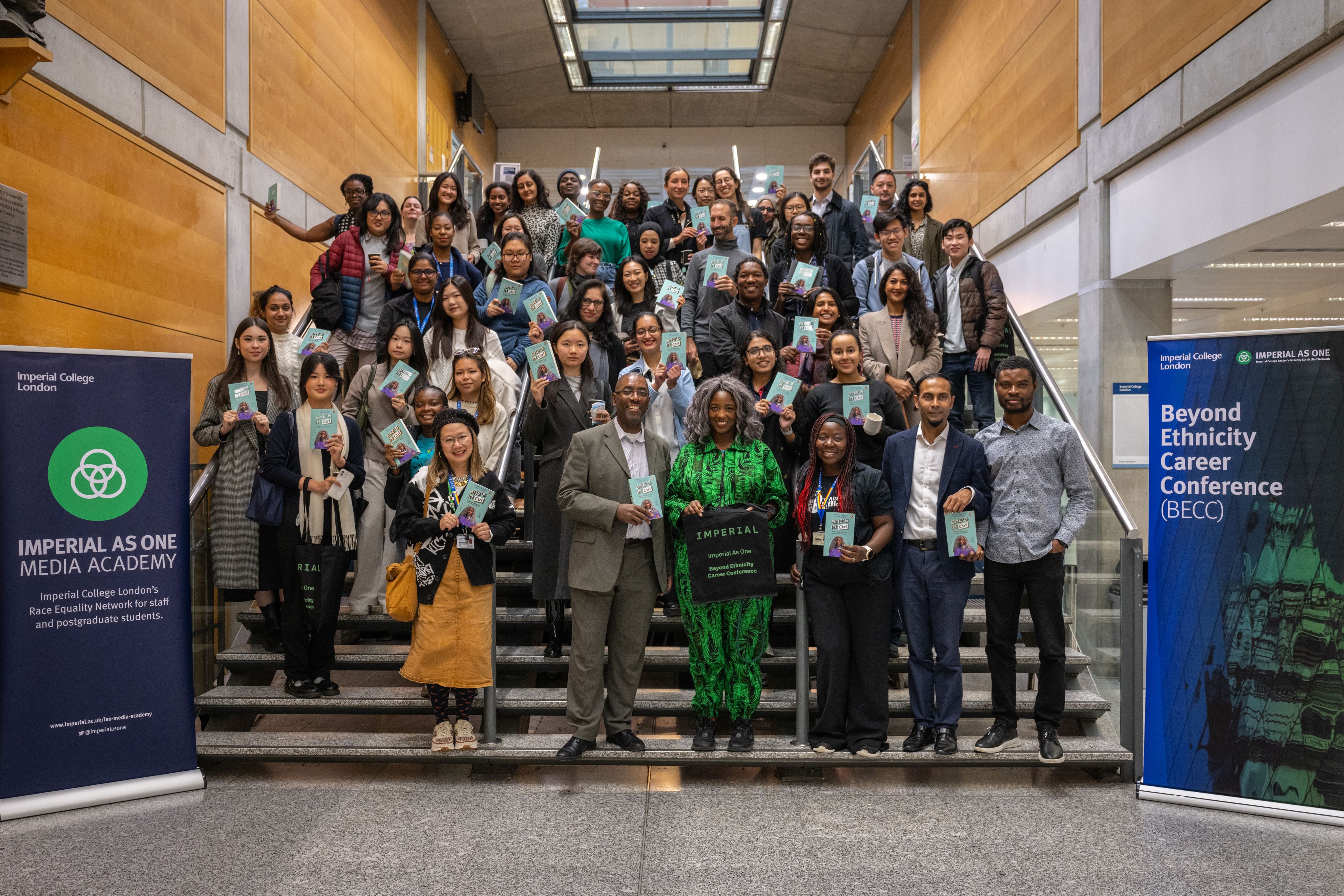 Beyond Ethnicity Career Conference (BECC) for Minority Ethnic staff and students had the theme “AI: Friend or Foe?” Speakers included a keynote from Anne-Marie Imafidon