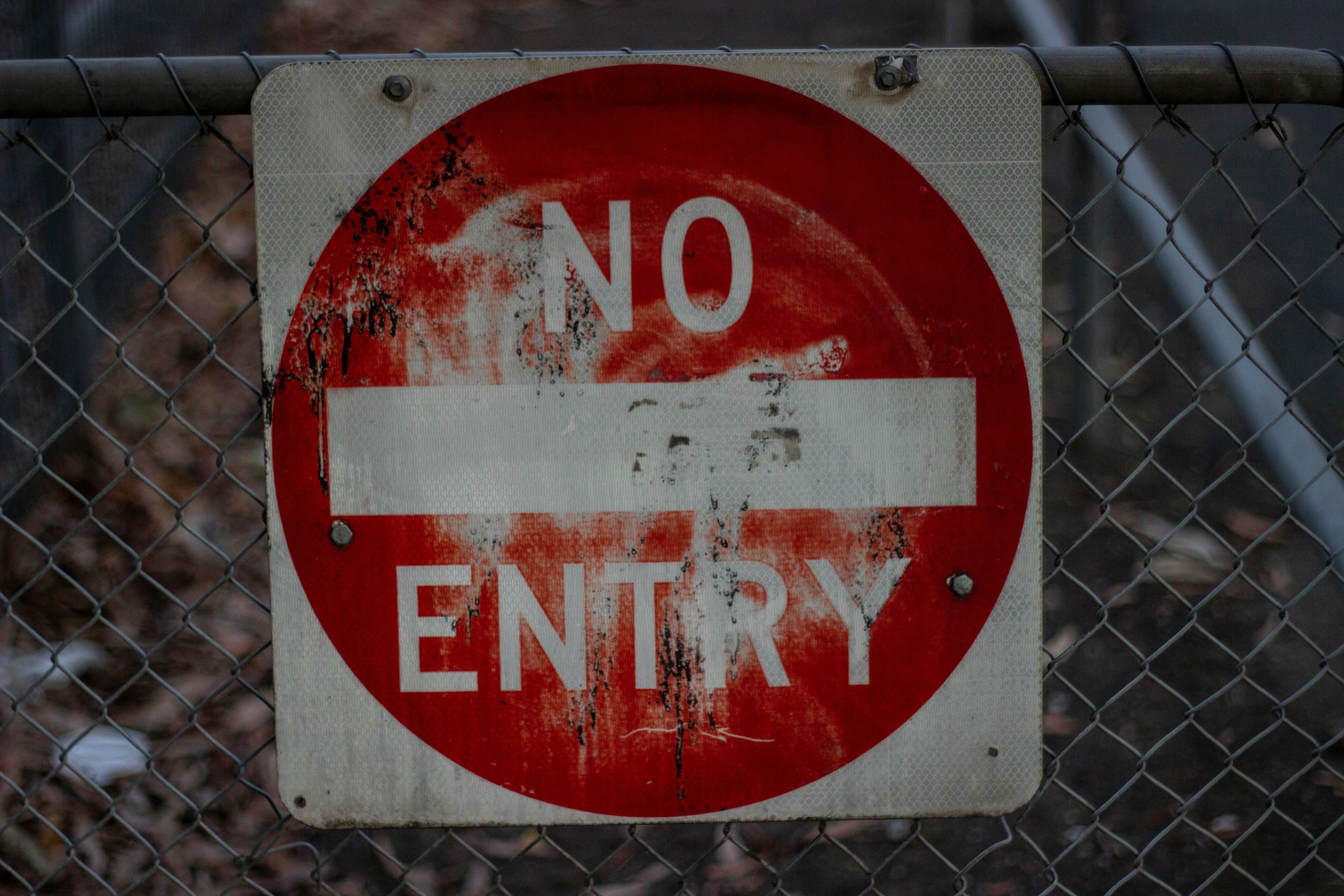 No entry sign